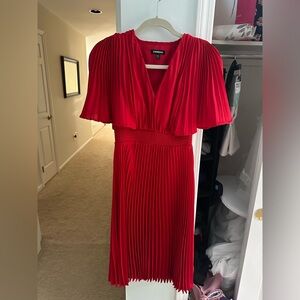Pleated midi dress